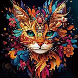 Vibrant Feline Puzzle by [Brand]